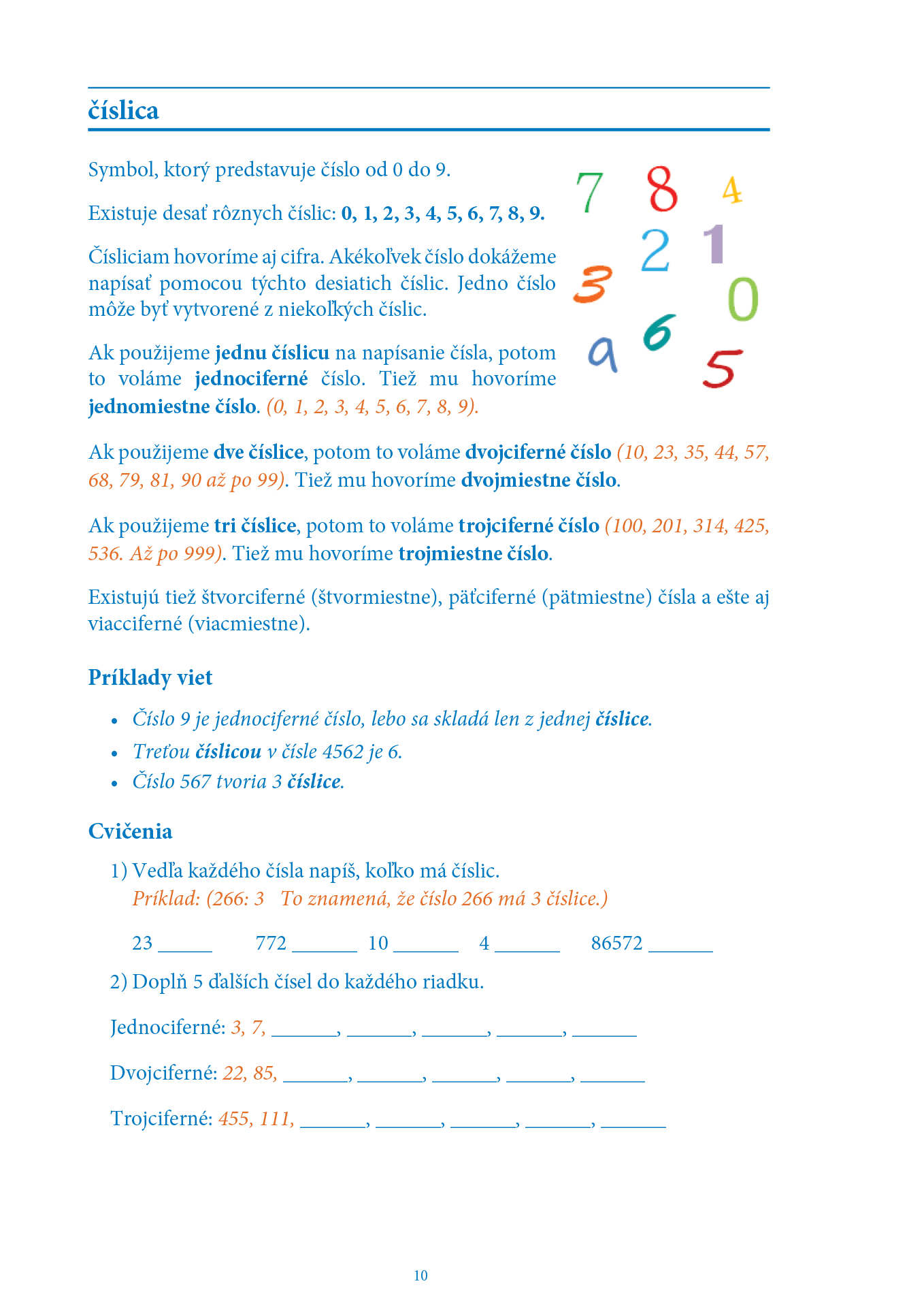 Matematika 1 - základy - pracovný zošit - strana 10